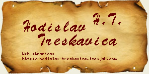 Hodislav Treskavica vizit kartica
